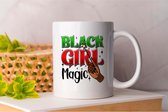 Mok Black Girl Magic - BlackHistory - Gift - Cadeau - BlackHistoryMonth - African - BHM - ZwarteGeschiedenis - ZwarteGeschiedenisMaand - ZwarteExcellentie