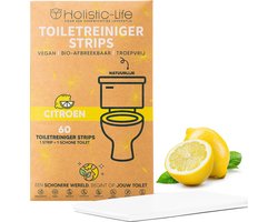 Natuurlijke WC reiniger Vellen - 60 Duurzame Toiletreiniger Strips – Citroen – Vegan – Zero Waste