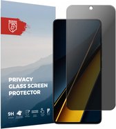 Rosso Privacy Screen Protector Geschikt voor de Xiaomi Poco X6 Pro - 9H Gehard Glas - Case Friendly Tempered Glass - Eenvoudige Installatie