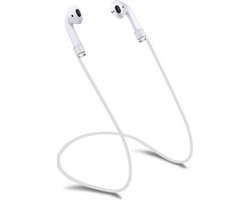 *** Anti Verlies Geschikt voor Apple AirPods - Anti-verlies - Aitpods strap - Koord van siliconen voor je Airpods - Wit - van Heble® ***
