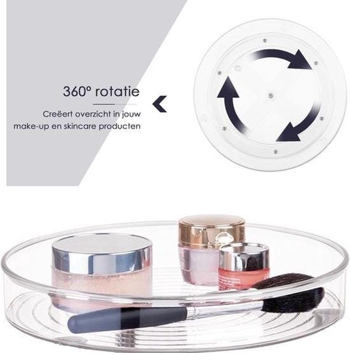 Make up organizer - 360° Draaibare plateau - Make up - organizer - orderner