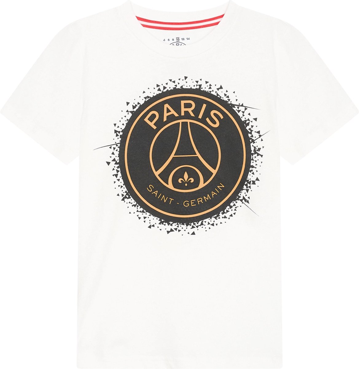 PSG big logo t-shirt wit kids