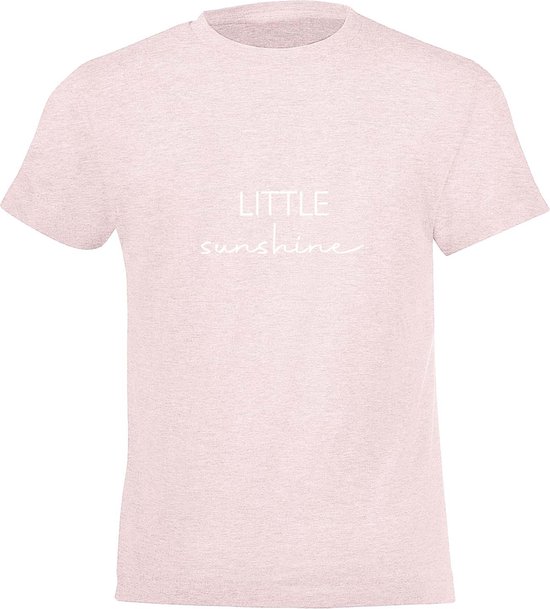 Be Friends T-Shirt - Little sunshine - Kinderen - Roos - Maat 8 jaar