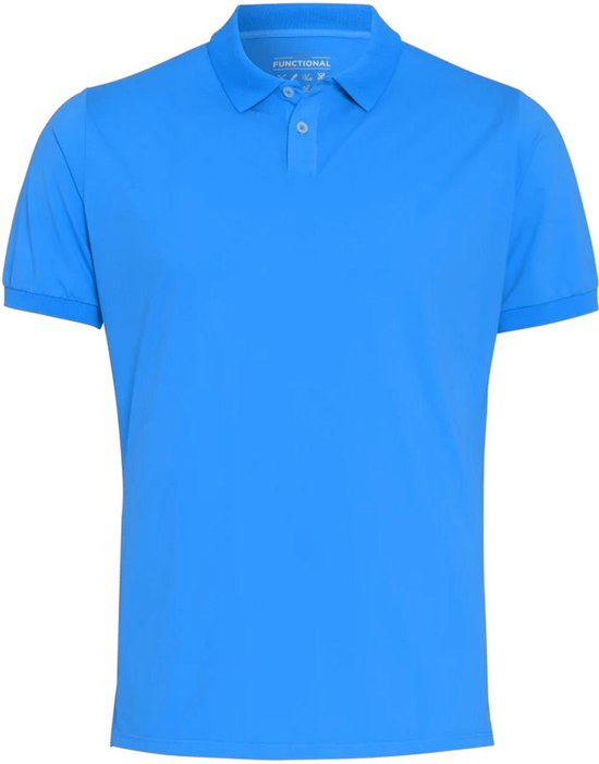 Pure H. Tico Poloshirt Pure Functional Polo Slim Fit D81325 92910 143 Plain Turquoise Mannen Maat - L