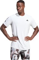 adidas Performance Club 3-Stripes Tennis T-shirt - Heren - Wit- M