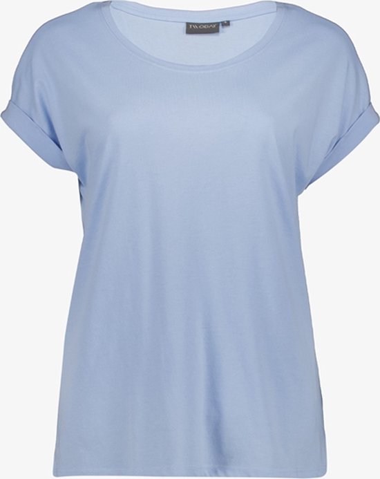 TwoDay dames T-shirt ijsblauw - Maat XL
