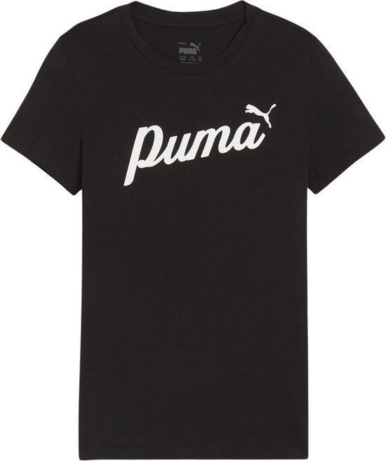 T-shirt PUMA ESS+ Script Tee G FALSE - Puma Noir