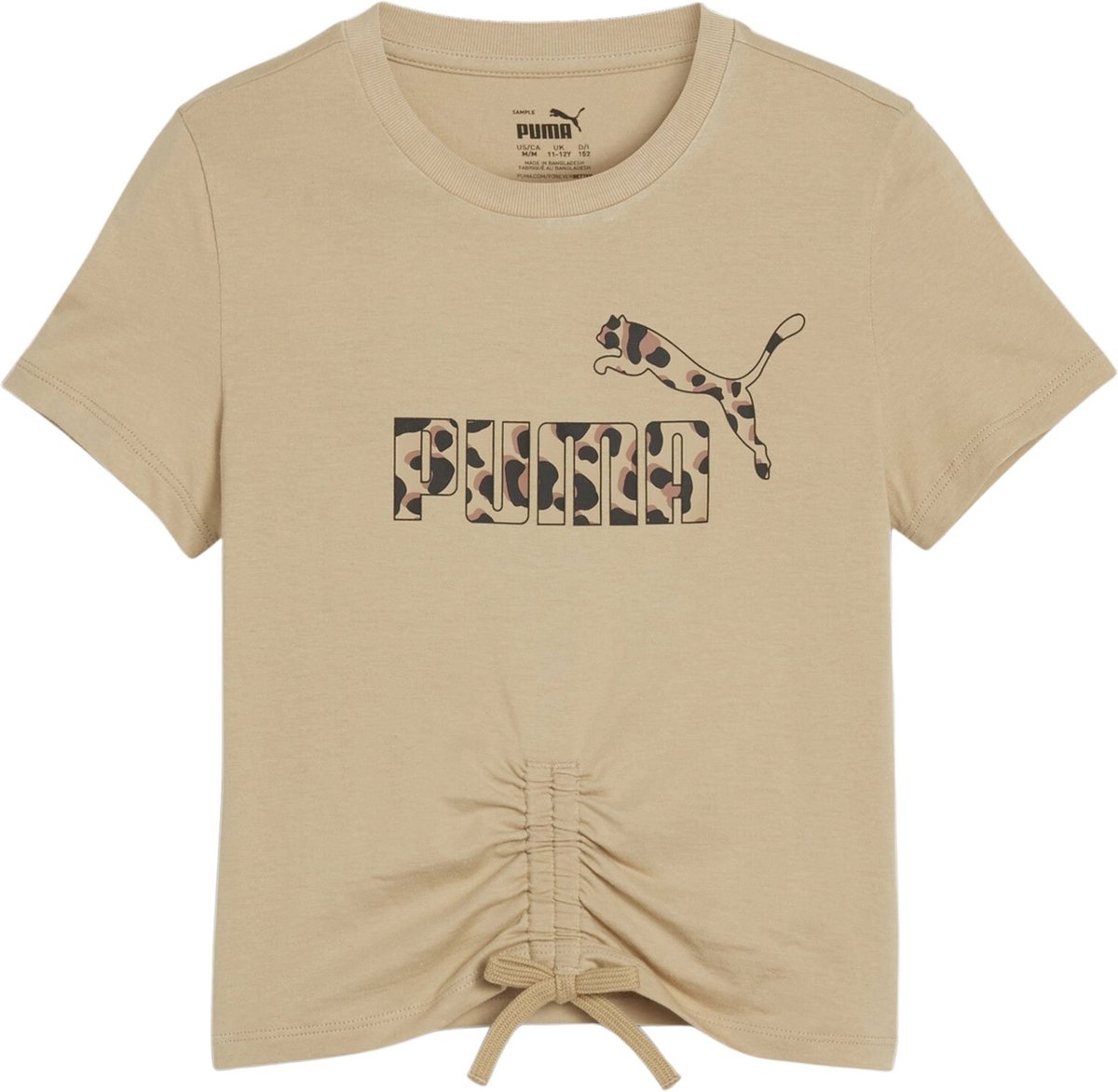 PUMA ESS+ ANIMAL Knotted Tee G FALSE T-shirt Tan Prairie Sand