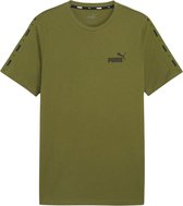 PUMA ESS+ Tape Tee Heren T-shirt - Olive Green