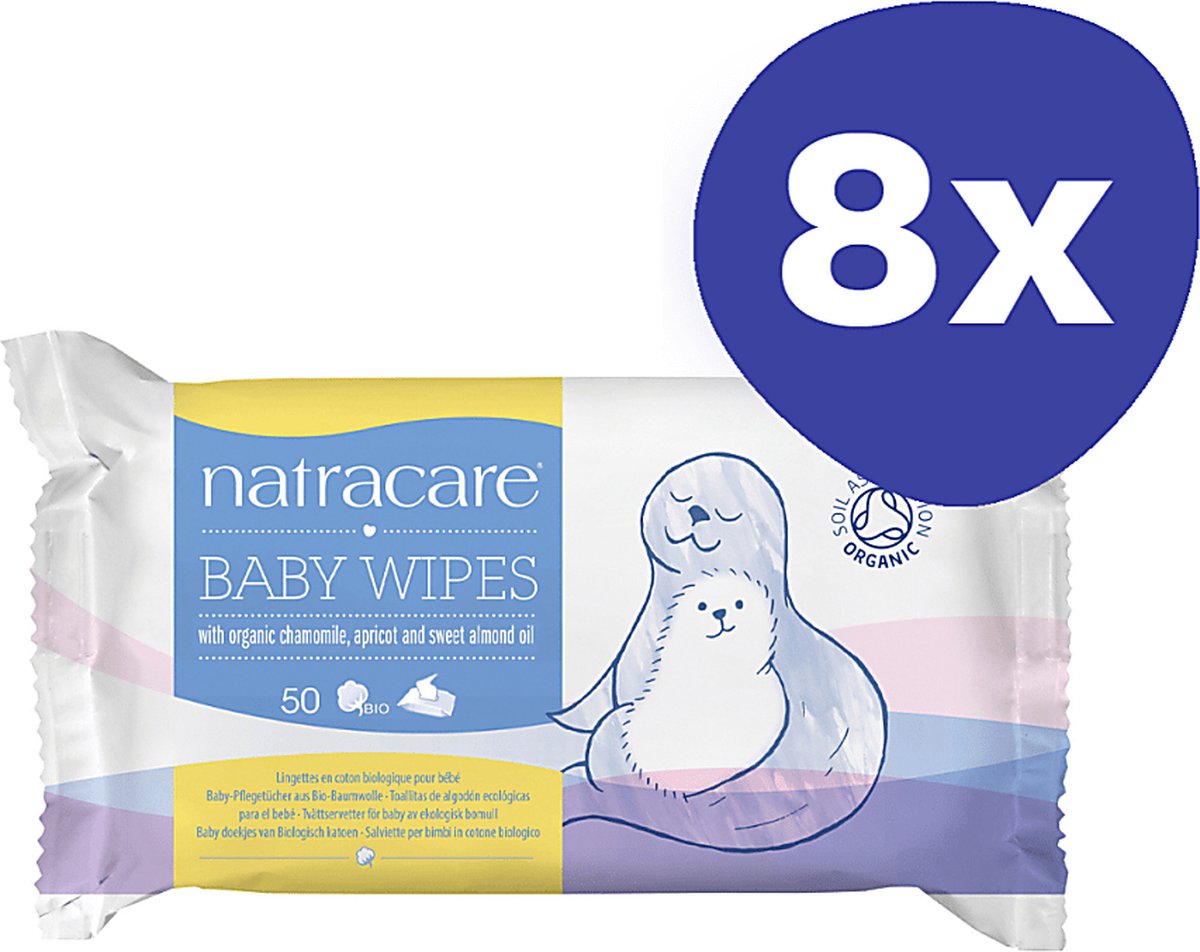 Goedkoopste Natracare Babydoekjes van Biologisch Katoen (8 stuks
