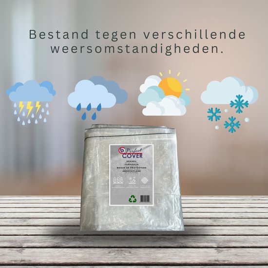 Bâche Perfect Cover® - 6x8m - Strong - Bâches transparentes - Mobilier de jardin - Bâche de voiture - Bâche - Résistante aux intempéries - Résistante aux déchirures