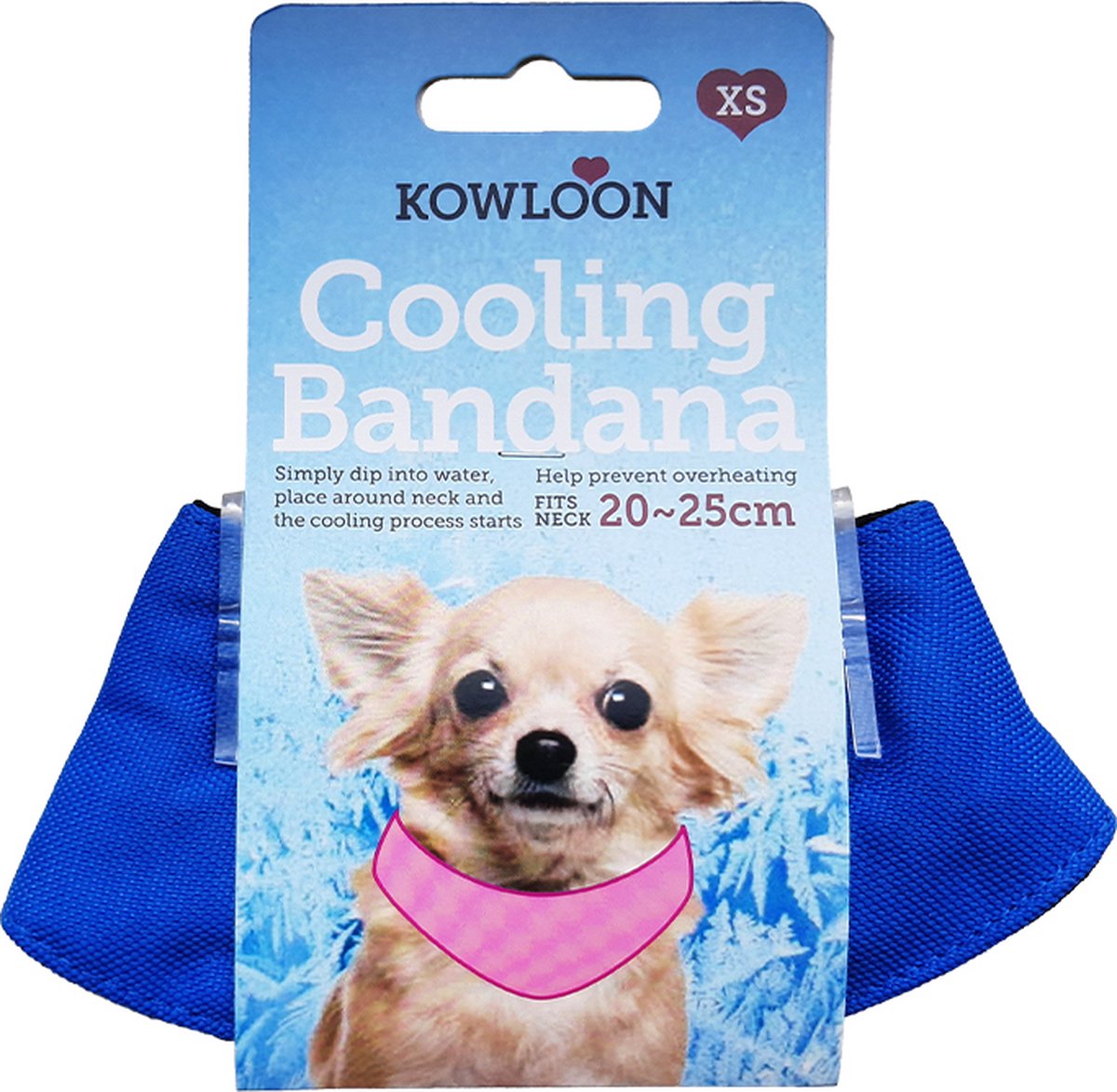 Kowloon Cooling Bandana Blauw-xs - Hond - Animal Boulevard - 3950243 - Blauw - 233146