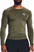 Under Armour UA HG Heatgear Armour compressie Long Sleeve Heren Sportshirt - Groen - Maat S