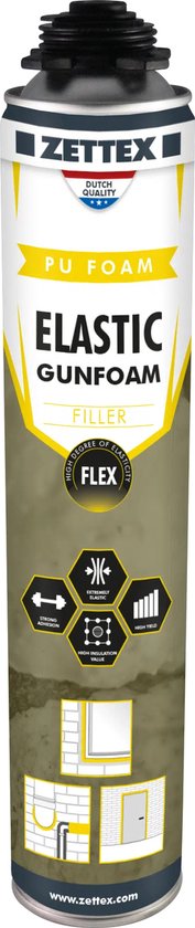 Elastic Gunfoam B2 - Wit - 750 ml