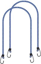 Bagagespin/snelbinders set van 4x stuks met haken 150 cm - elastisch - voor fiets/motor/aanhanger