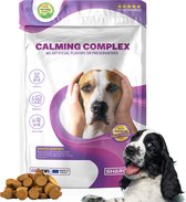 Calming Complex Voor Honden - 60 stuks - Vermindert Angst en Stress - Ontspant zonder slaperigheid - Veilig en niet verslavend - Natuurlijk - Anti-stress - Bevat St. Janskruid, Valeriaan, L-tryptofaan en hennepzaad