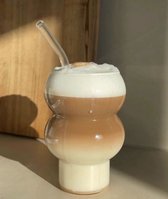 Bubble Wavy Longdrinkglas – Set van 2 – 535 ml