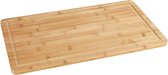 Bamboe afdekplaat - keukenplank snijplank met sapgoot bamboe 52 x 1,5 x 30 cm bruin