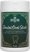 The Dutch Dog Dental Oral Care - Sticks – 25 Stuks - Geschikt voor Hond - Gebitsverzorging voor dieren - Mondconditie - Gebitsreiniging - Frisse Adem – Hondensnack - Gedroogd