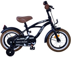 Product: Volare Black Cruiser Kinderfiets - Jongens - 12 inch - Zwart, van het merk 