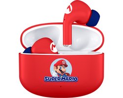 Super Mario - draadloze oordopjes - met oplaadcase - touch control - extra eartips - TWS earpods bluetooth