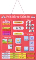 Navaris leerkalender voor kinderen - Magnetisch kalenderbord met seizoenen en het weer - Jaarkalender met magneten - Duitstalige kinderkalender