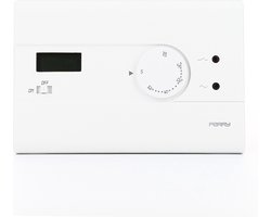 PERRY -SLIM white wall kamerthermostaat 230V nachtverlaging