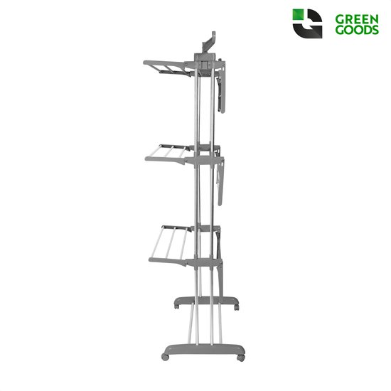 Multifunctioneel wasrek – waslijn -wasdroger – 20 meter droogruimte – hoogte 168 cm