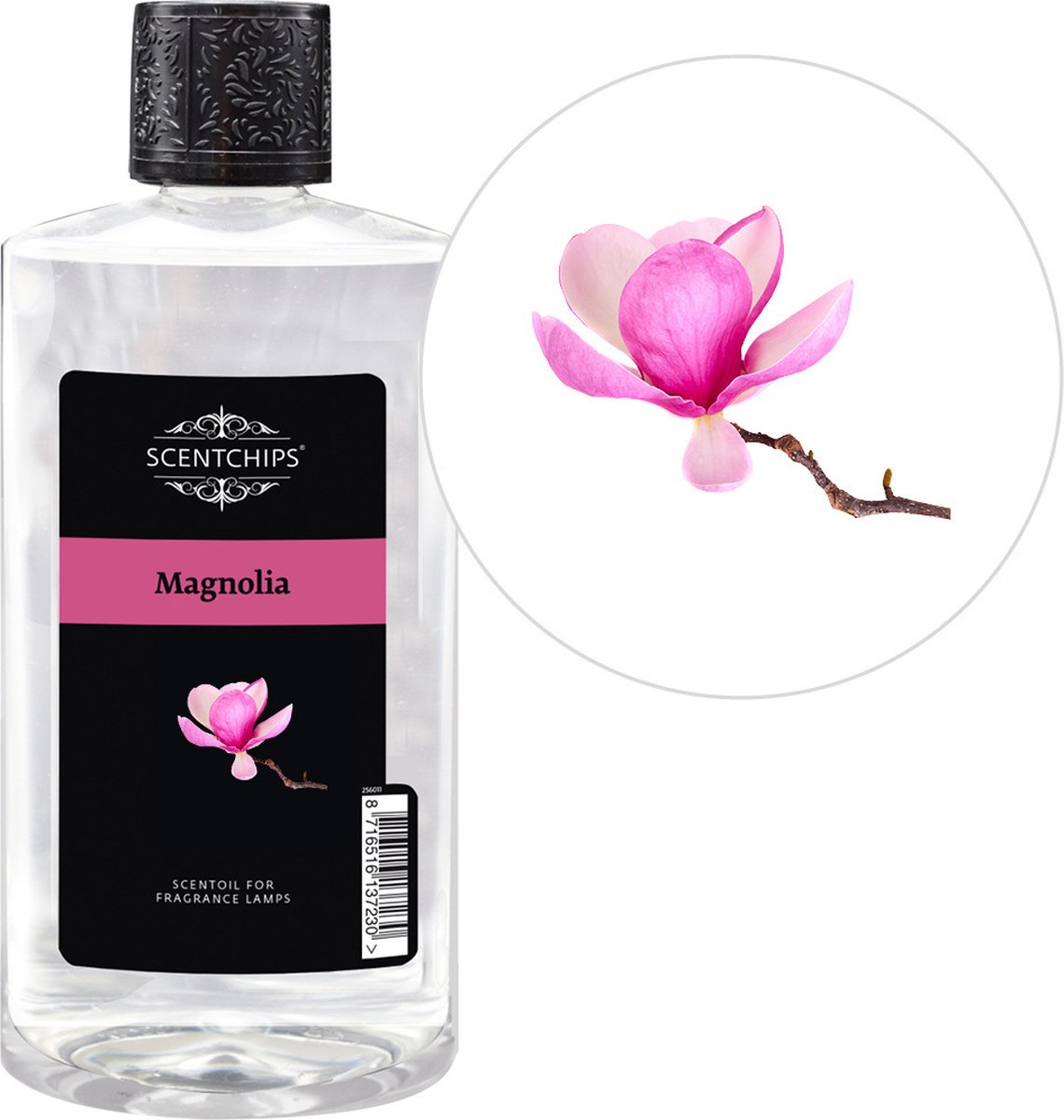 Goedkoopste Scentchips® Magnolia - Geurolie Voor Oliebrander - Parfum Olie - Geurolie Voor Lampenolie - Geurlamp Olie - 475ml