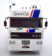 DAF 3300 ATI SPACE CAB 1982 Wit / Rood / Blauw / - Road Kings Schaalmodel 1:18