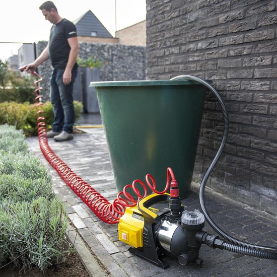 Powerplus Elektrische Waterpomp POWXG9565 - Tuinpomp van 1200 W, Temperatuur van 35°C en Debiet van 3800 l/u, Tuingereedschap