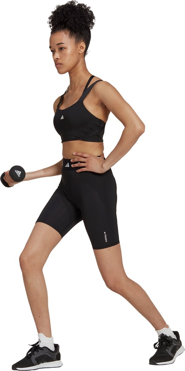 adidas Performance Techfit Bike Korte Legging Dames Zwart