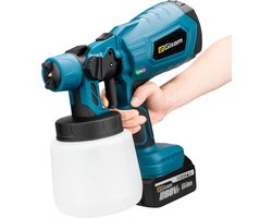 Elektrische Verfspuitspistool - Met 2 accus - Verfspuit - Verfspuiten - Makita 18V - Verfspuitpistool - Verfspuit op accu - Verfpistool - Verfspuiten elektrische