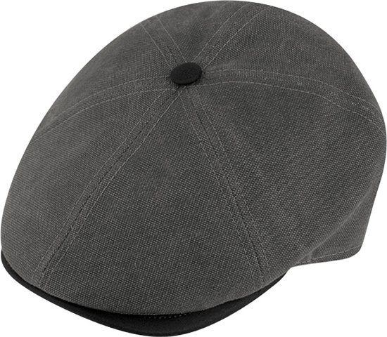 6-Panel Cap Canvas 100% Katoen kleur Antraciet Mt 57