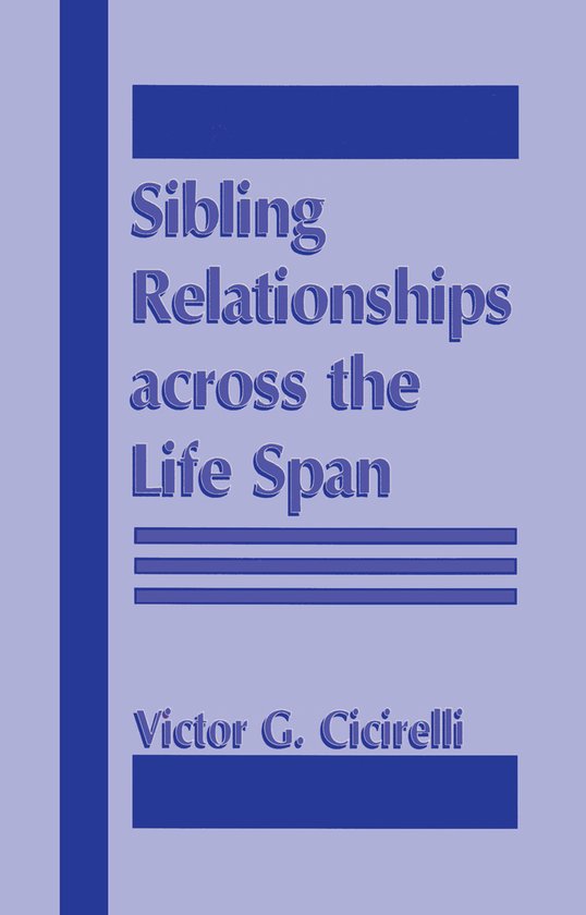 Sibling Relationships across the Lifespan - cover