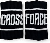 CrossForce 2 Stuks Zweetbanden voor Pols – Polsband – Zweet Wrist Wraps – Unisex Volwassenen - Zwart & Wit - Sport - Fitness - CrossFit