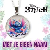 Lilo en Stitch Ketting met Eigen Naam - Disney - Stitch met Naam - Ketting - 25mm