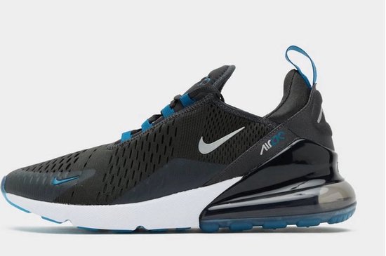 Nike Air Max 270 "Anthracite Industrial Blue" - Baskets pour femmes - Homme - Taille 43 - Zwart/ Blauw/ Wit