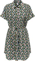 ONLY ONLNOVA LIFE VIS AYLA SHIRT DRESS AOP Dames Jurk - Maat XS