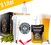 SIMPELBROUWEN® - Plus Weizen 8L Bierbrouwpakket - Zelf bier brouwen pakket - Startpakket - Gadgets Mannen - Cadeau - Cadeau voor Mannen en Vrouwen - Bier - Verjaardag - Cadeau voor man - Verjaardag Cadeau Mannen