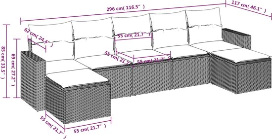 vidaXL-7-delige-Loungeset-met-kussens-poly-rattan-bruin