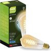 Calex Smart Outdoor Smart LED Lamp - E27 - Slimme ST64 Bluetooth Mesh Bulb - RGB en Warm Wit Licht - Goud - 7W