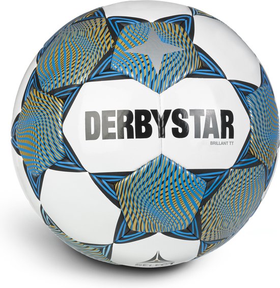 Derbystar Brillant TT Special - Wit Blauw Goud - maat 5