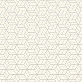 Papier peint graphique Profhome 369203-GU papier peint intissé légèrement texturé avec motif graphique scintillant gris argent blanc 5,33 m2
