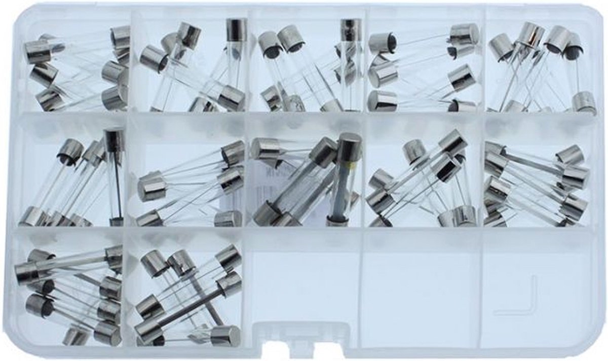 ASSORTIMENT PRO GLASZEKERINGEN 6.35x32MM 60-DELIG (1ST)(zekering)