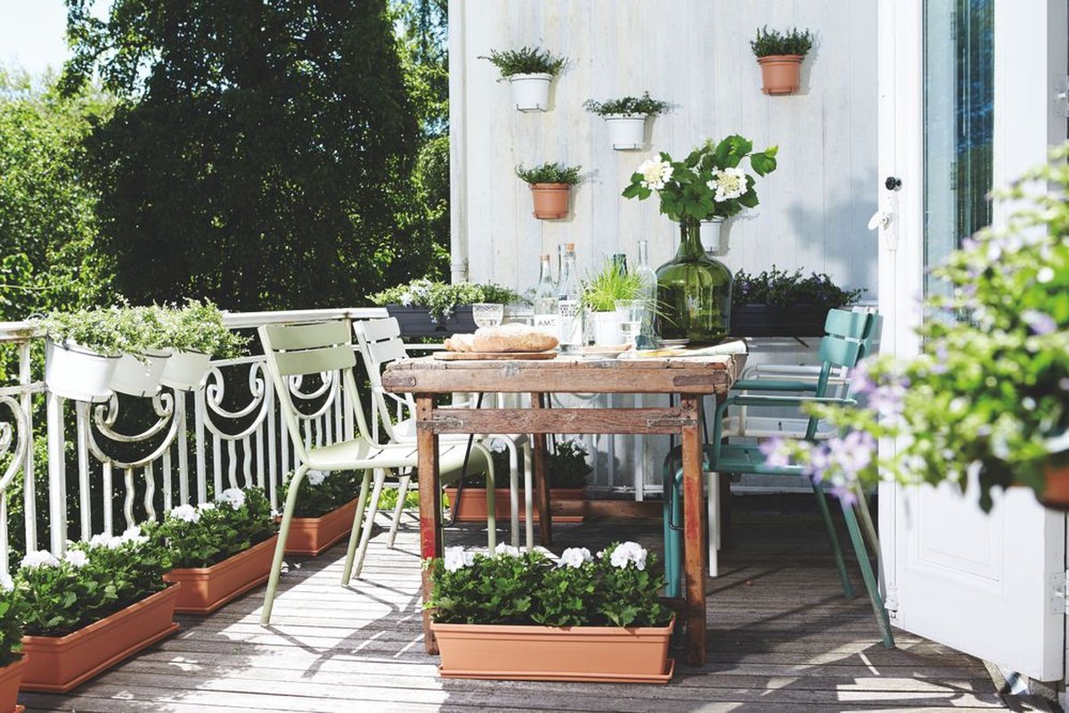 Elho Green Basics Balcony Planter 40 - Outdoor Balcony Planter