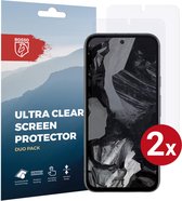 Rosso Screen Protector Ultra Clear Duo Pack Geschikt voor Google Pixel 8A | TPU Folie | Case Friendly | 2 Stuks