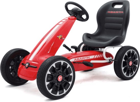 Fiat Abarth Skelter - Gokart - Voor Jongens en Meisjes - EVA banden - Rood