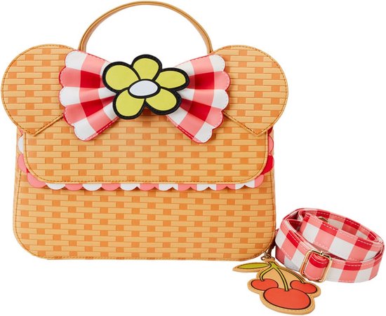Disney Loungefly Crossbody Bag Minnie Mouse Picnic Basket