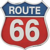Route 66 Metalen Bord - 31 x 31cm